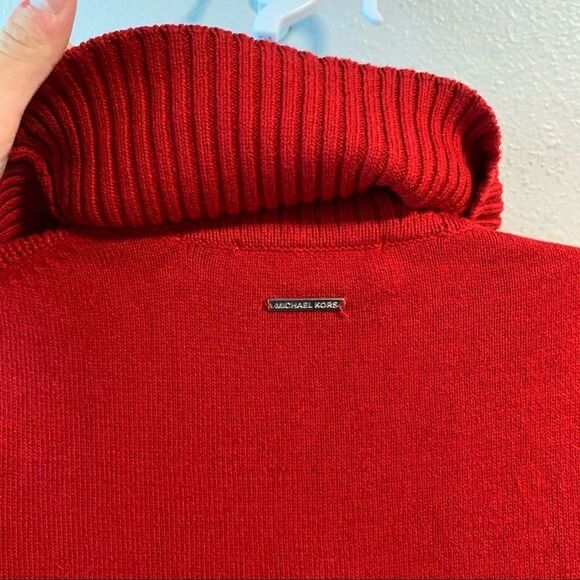 Michael Kors Turtleneck Sweater Red - Picture 7 of 7